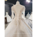 Jancember HTL1584-1 High Quality Full Beaded Crystal Embroidered Princesse Wedding Dress